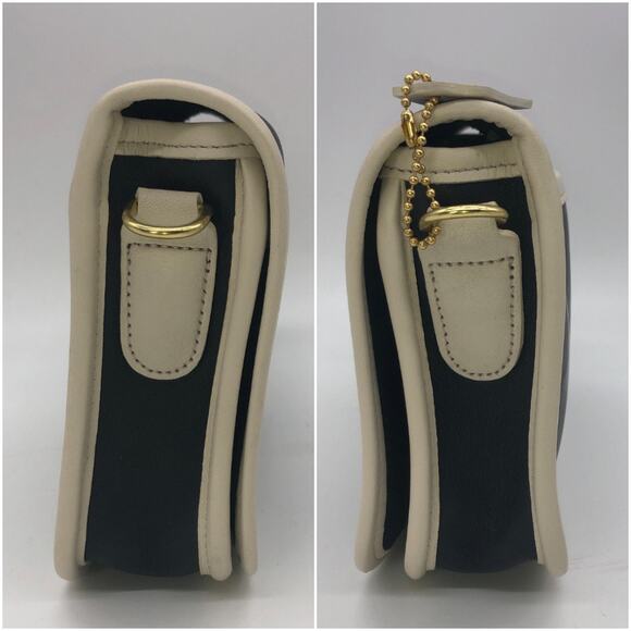 LIKE NEW Vintage Coach Spectator Pocket Purse 9668 Navy White - Picture 4 of 10